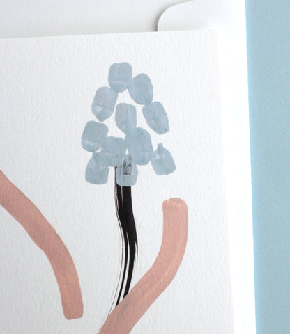 Muscari greeting Card