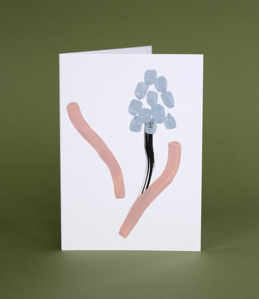 Muscari greeting Card