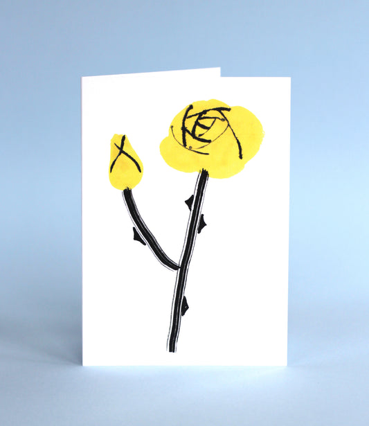 Yellow Rose Card
