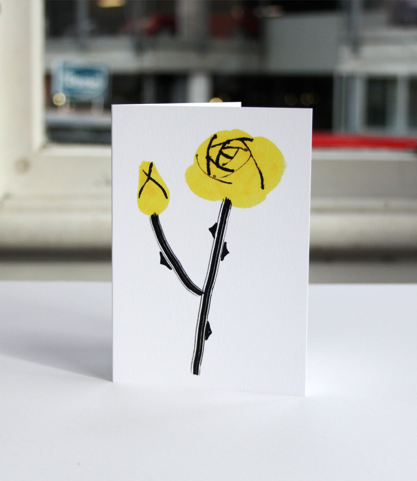 Yellow Rose Card