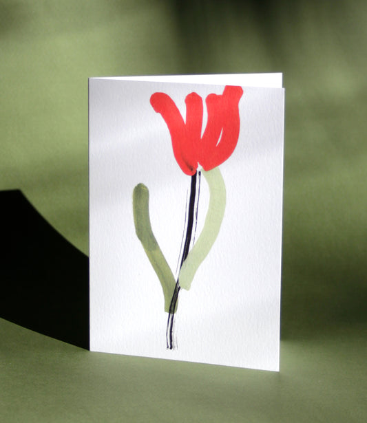 Red Tulip Card